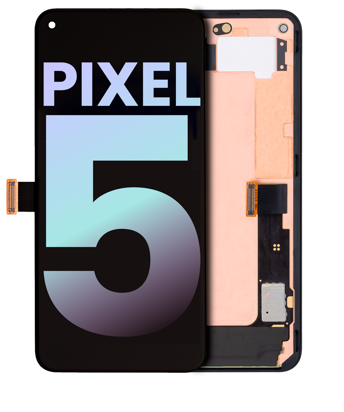 OLED Assembly With Frame For Google Pixel 5 (Genuine OEM) (Just Black)