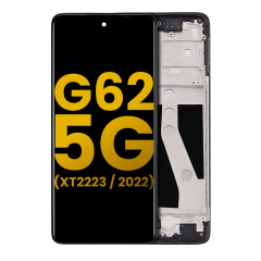LCD Assembly With Frame For Motorola Moto G62 5G (XT2223 / 2022) (Refurbished) (All Colors)