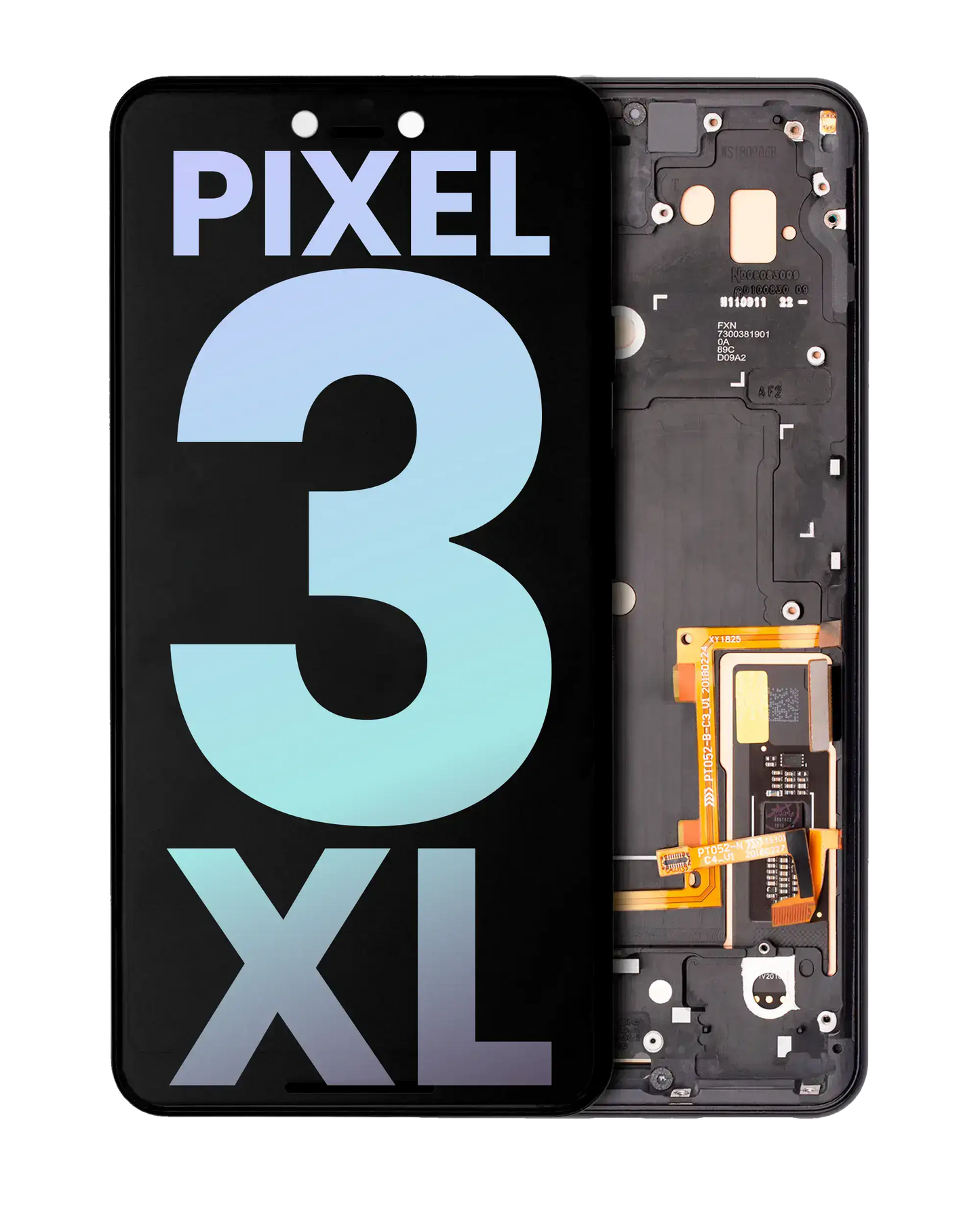 OLED Assembly With Frame For Google Pixel 3 XL (Genuine OEM) (Just Black)