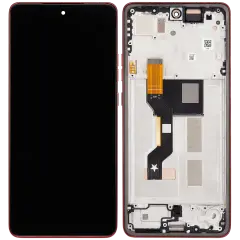 OLED Assembly With Frame For Motorola Moto G86 / G86 Power 5G (XT2527 / 2025) (Refurbished) (Chrysanthemum)