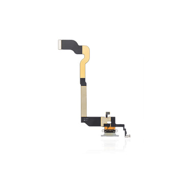 Charging Port Flex Cable Compatible For iPhone X (Silver)