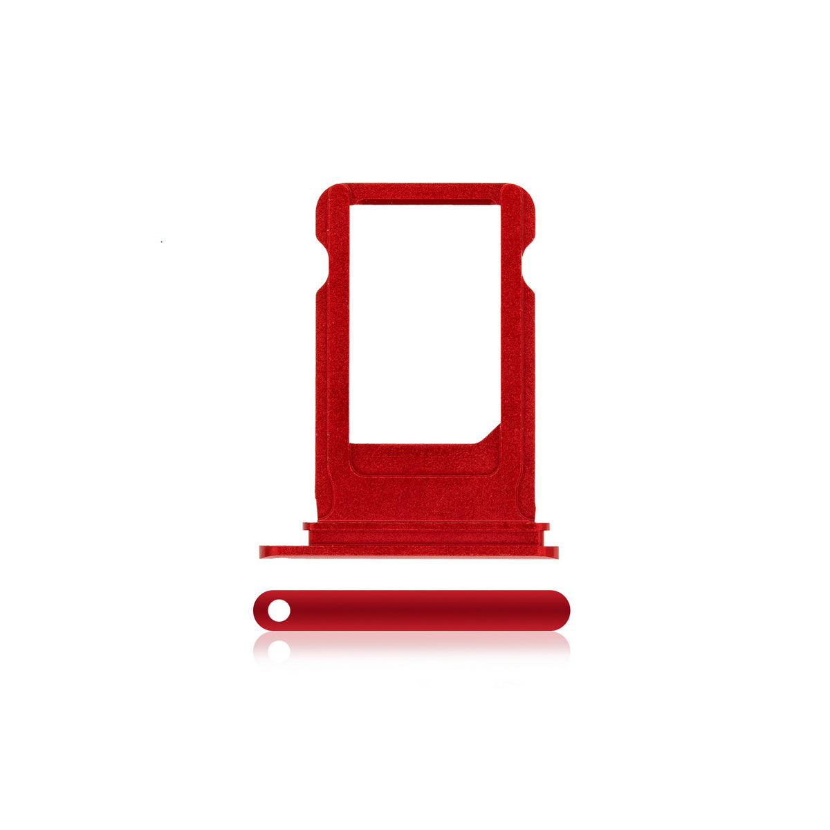Sim Card Tray Compatible For iPhone 7 Plus (Red)