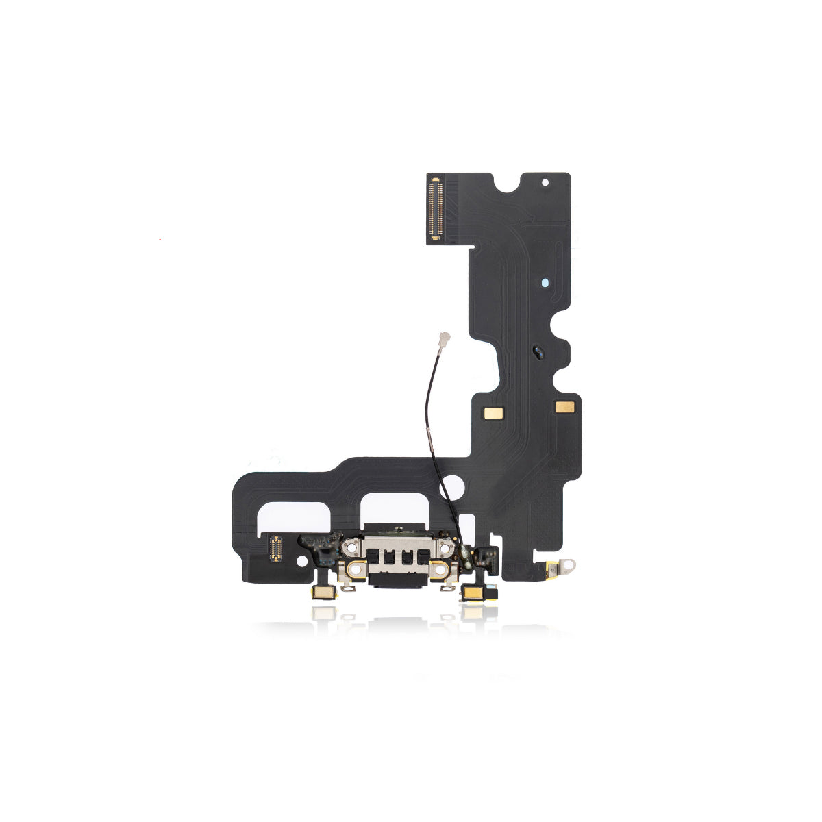 Charging Port Flex Cable Compatible For iPhone 7 (Premium) (Jet / Matte Black)
