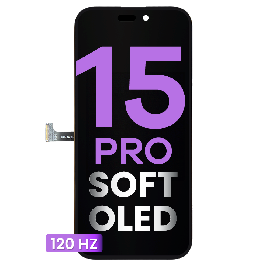 LCD Assembly Compatible For iPhone 15 Pro (Aftermarket / Soft OLED) (120 HZ)