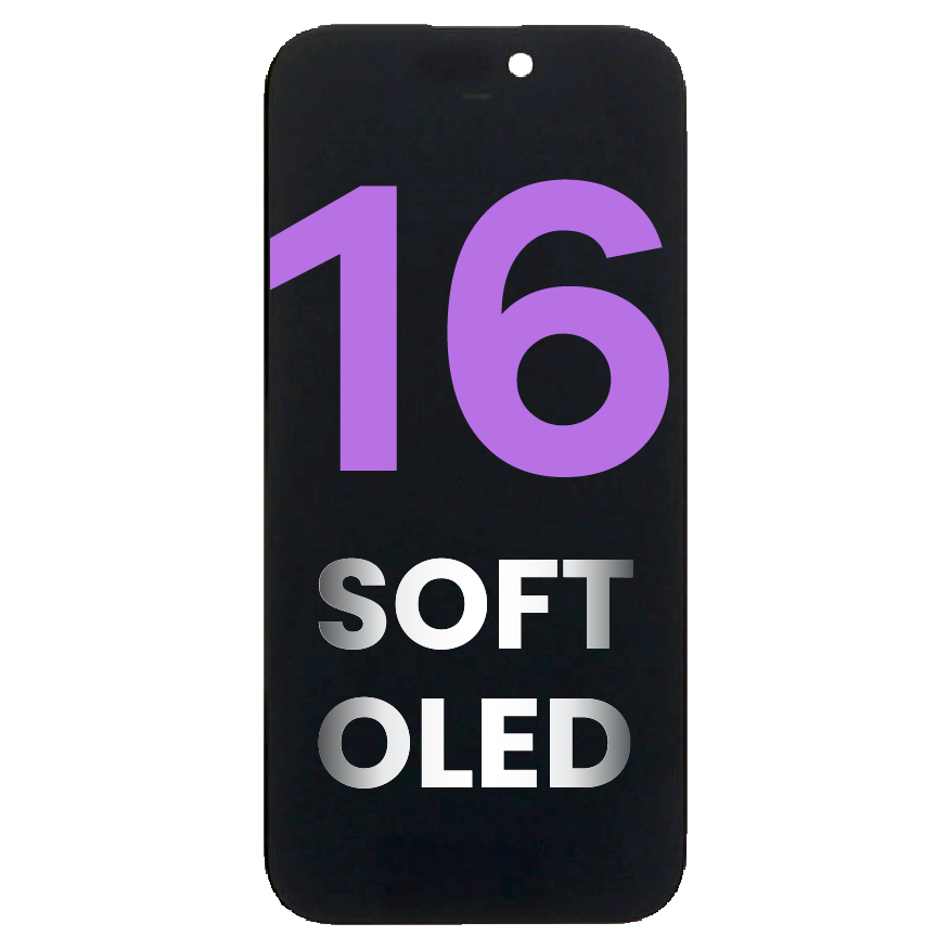 OLED Assembly Compatible For iPhone 16 (Aftermarket / Soft OLED) (120 HZ)