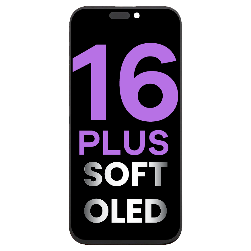 OLED Assembly Compatible For iPhone 16 Plus (Aftermarket / Soft OLED)
