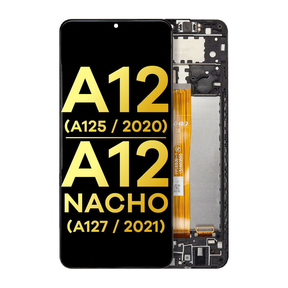 LCD Assembly With Frame For Samsung Galaxy A12 (A125 / 2020) / A12 Nacho (A127 / 2021) (Refurbished) (All Colors)