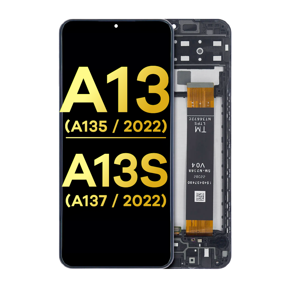 LCD Assembly With Frame For Samsung Galaxy A13 4G (A135 / 2022) / A13s (A137 / 2022) (Refurbished) (All Colors)