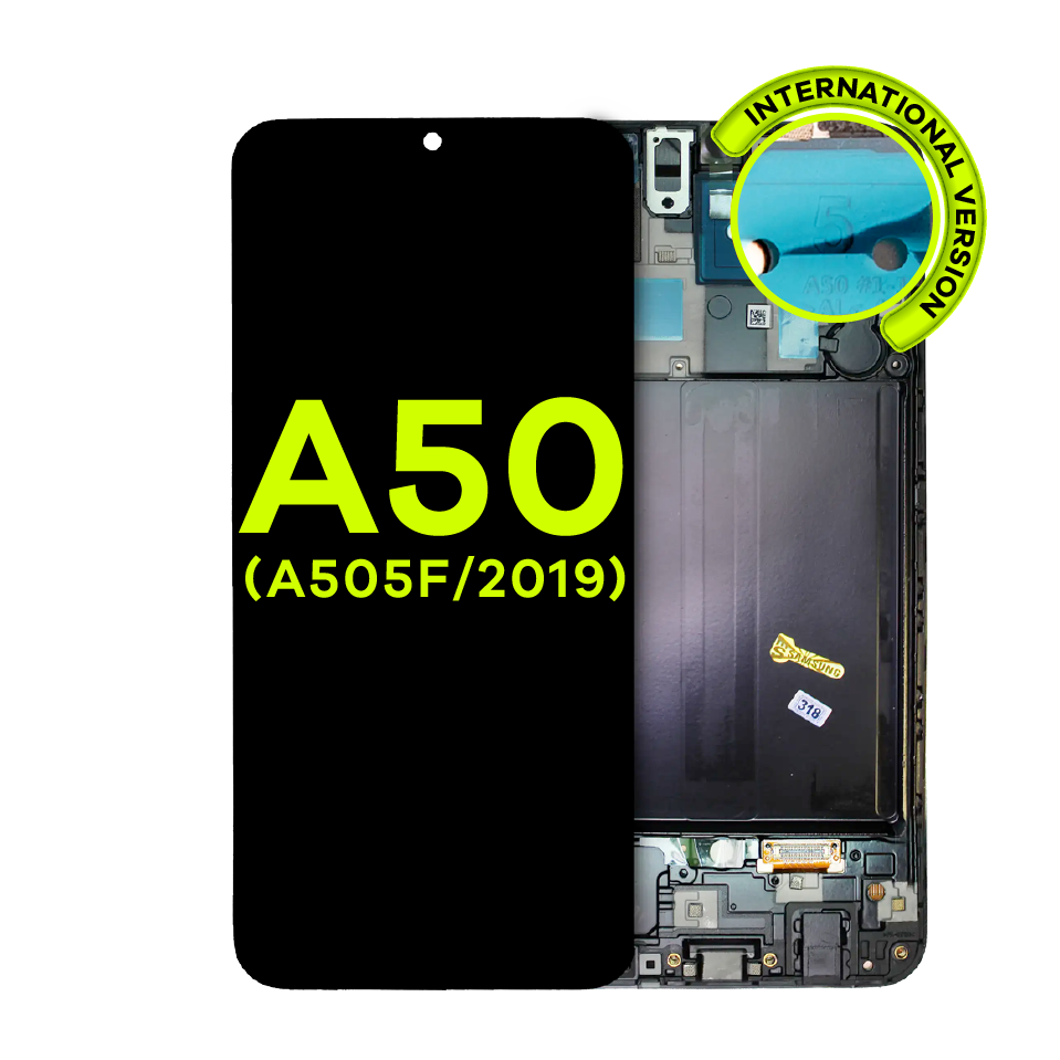 OLED Assembly With Frame For Samsung Galaxy A50 (A505F / 2019) (International Version) (Service Pack) (All Colors)