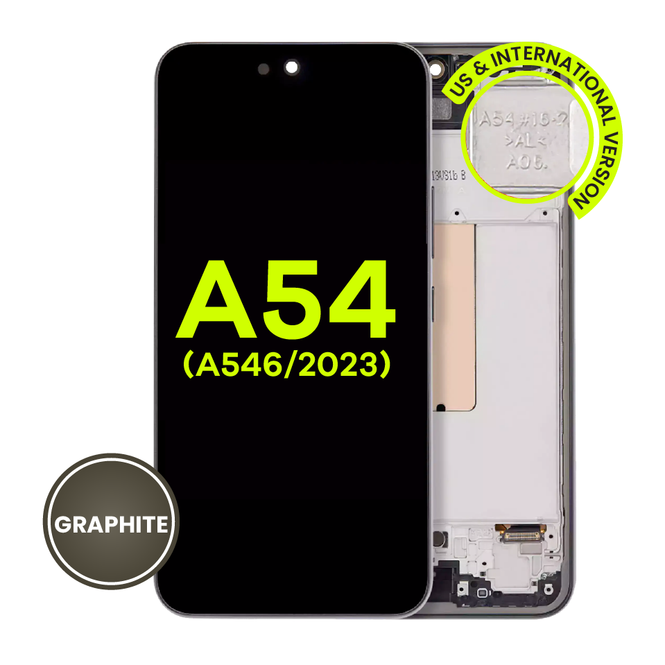 OLED Assembly Without Frame For Samsung Galaxy A54 5G (A546 / 2023) (Service Pack) (Graphite)