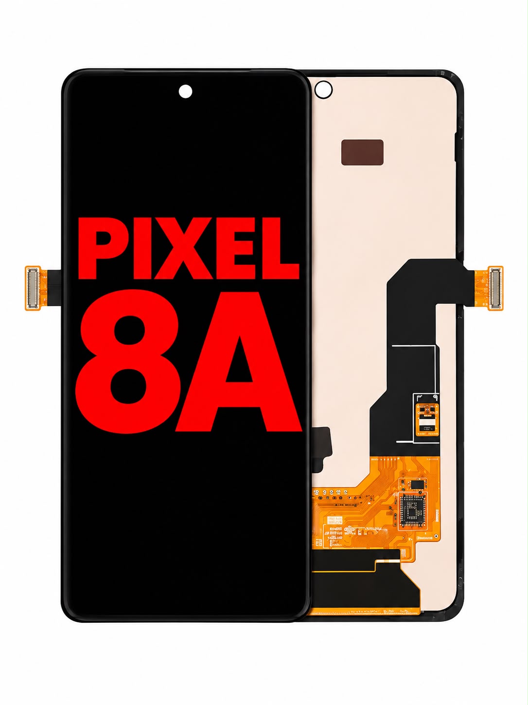 OLED Assembly Without Frame (Without Fingerprint Sensor ) For Google Pixel 8a (All Colors)