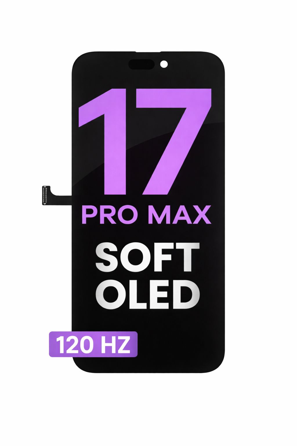 OLED Assembly Compatible For iPhone 17 Pro Max (Aftermarket / Soft OLED) (120HZ)