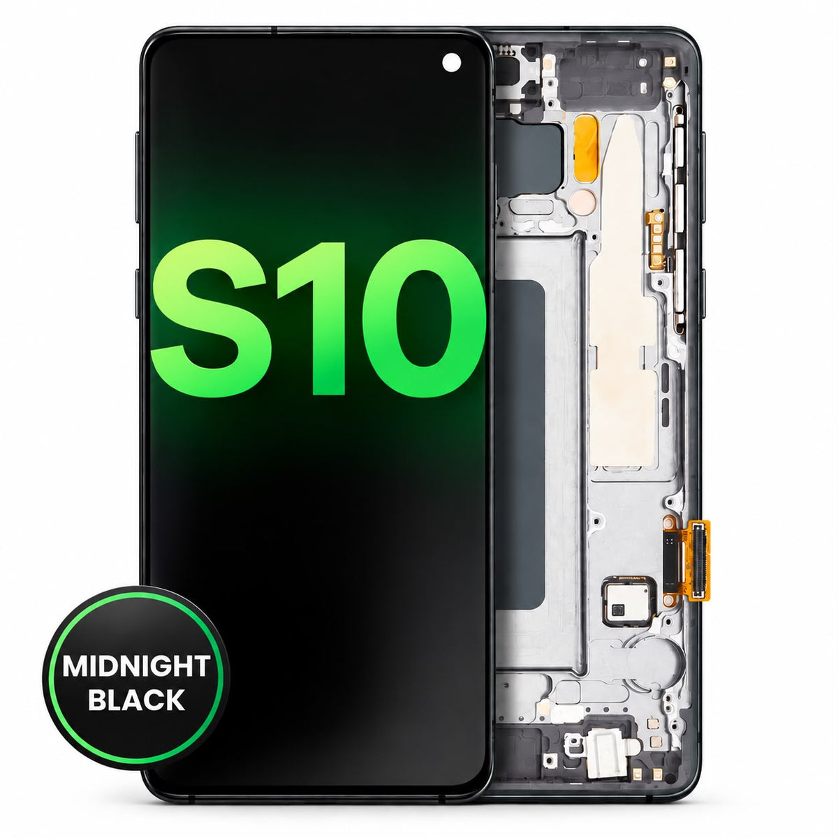 Incell Assembly With Frame For Samsung Galaxy S10 (Incell) (Prism / Ceramic Black)
