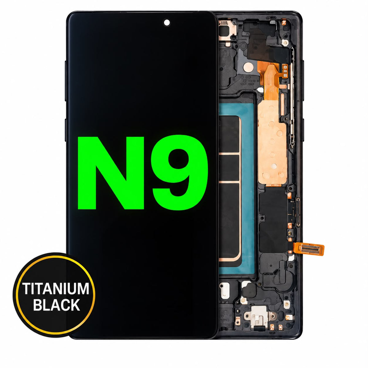 INCELL Assembly With Frame For Samsung Galaxy Note 9 (AM INCELL) (Midnight Black)