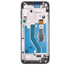 LCD Assembly With Frame For Motorola Moto G Stylus 6.4" (XT2043 / 2020) (Genuine OEM) (Mystic Indigo)