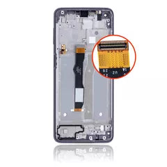 LCD Assembly With Frame For Motorola Moto G Power (XT2117 / 2021) (Refurbished) (Flash Gray)