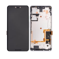 OLED Assembly With Frame For Google Pixel 3 XL (Refurbished) (Clearly White)