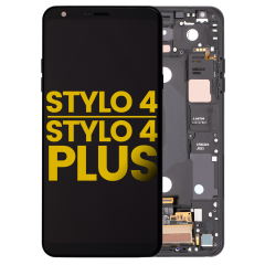 LCD Assembly With Frame For LG Stylo 4 / Stylo 4 Plus (Refurbished) (Aurora Black)