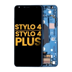 LCD Assembly With Frame For LG Stylo 4 / Stylo 4 Plus (Refurbished) (Moroccan Blue)
