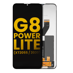 LCD Assembly Without Frame For Motorola Moto G8 Power Lite (XT2055 / 2020) (Refurbished) (Black)