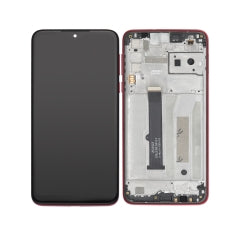 LCD Assembly With Frame For Motorola Moto G8 Play (XT2015 / 2019) (Refurbished) (Magenta Red)