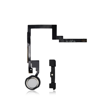 Home Button With Flex Compatible For iPad Mini 3 (White)