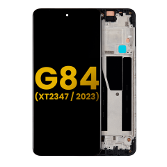 OLED Assembly With Frame For Motorola Moto G84 (XT2347 / 2023) (Refurbished) (All Colors)