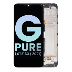LCD Assembly With Frame For Motorola Moto G Pure (XT2163 / 2021) (Genuine OEM) (All Colors)
