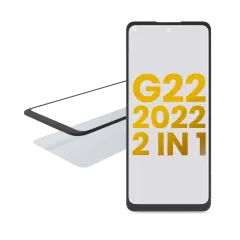 2 in 1 Front Glass With OCA Pre-Installed For Motorola Moto G22 (XT2231 / 2022)