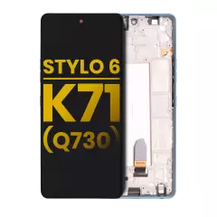 LCD Assembly With Frame For LG Stylo 6 / K71 (Refurbished) (Blue)