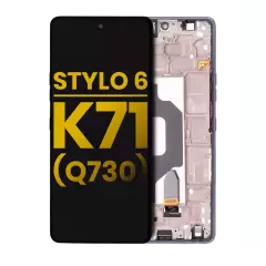 LCD Assembly With Frame For LG Stylo 6 / K71 (Refurbished) (Black)