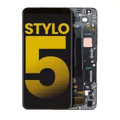 LCD Assembly With Frame For LG Stylo 5 (Refurbished) (Aurora Black)