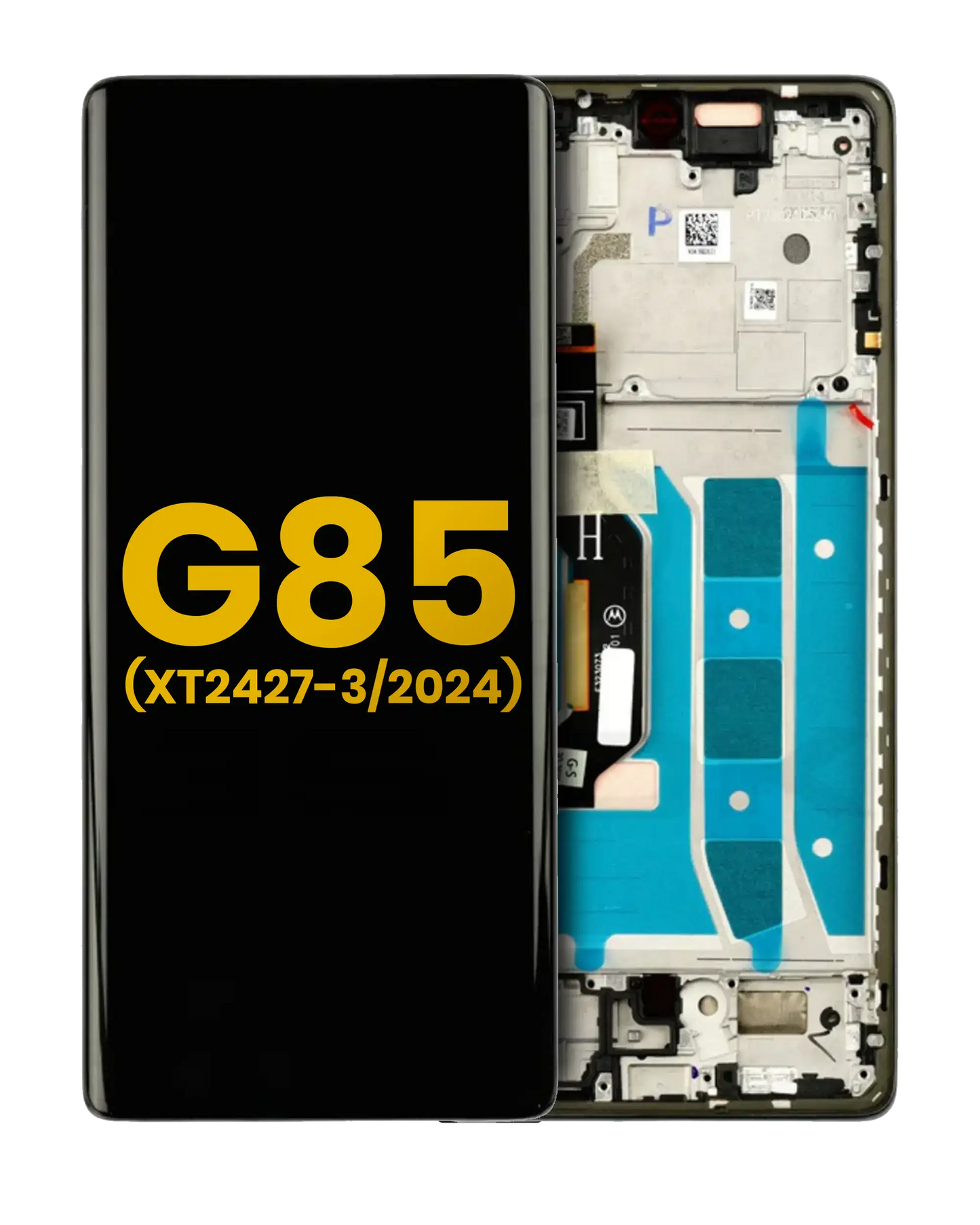 OLED Assembly With Frame For Motorola Moto G85 (XT2427-3 / 2024) (Refurbished) (Cobalt Blue)