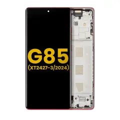 OLED Assembly With Frame For Motorola Moto G85 (XT2427-3 / 2024) (Refurbished) (Magenta)