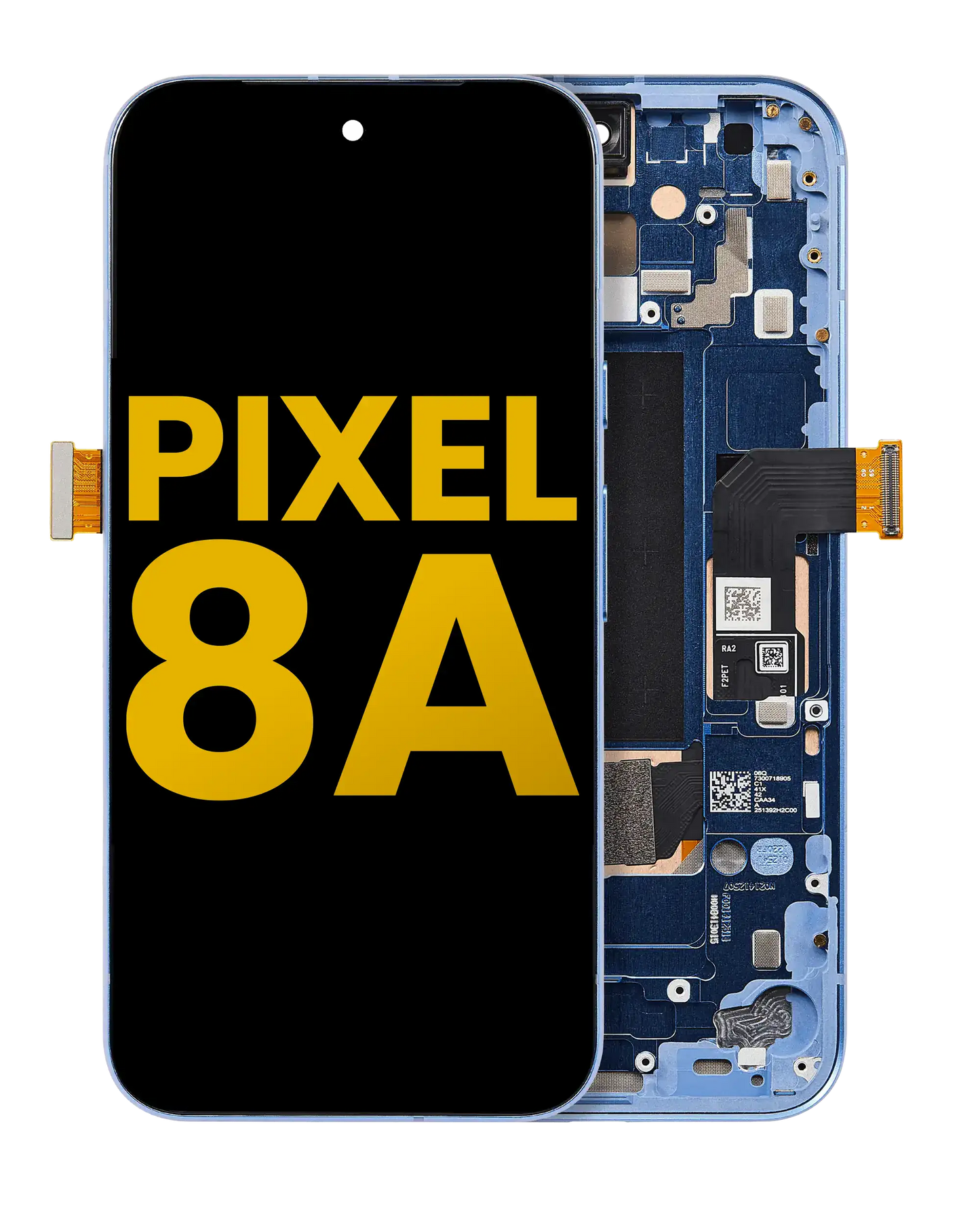 OLED Assembly With Frame (With Fingerprint Sensor ) For Google Pixel 8A (Refurbished) (Bay)