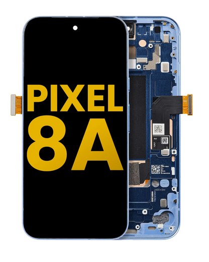 OLED Assembly With Frame (With Fingerprint Sensor ) For Google Pixel 8A (Refurbished) (Bay)