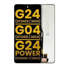 LCD Assembly Without Frame For Motorola Moto G24 (XT2423 / 2024) / G04 (XT2421 / 2024) / G24 Power (XT2425-1 / 2024) (Refurbished) (All Colors)