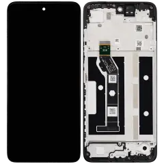LCD Assembly With Frame For Motorola Moto G15 (XT2521-3 /2025) / G15 Power (XT2521-5 /2025) (Refurbished) (All Colors)