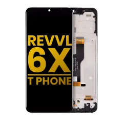 LCD Assembly With Frame For T-Mobile Revvl 6X 5G / T Phone (Refurbished) (All Colors)