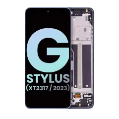 LCD Assembly With Frame For Motorola Moto G Stylus 4G (XT2317 / 2023) (Genuine OEM) (Blue)