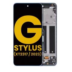 LCD Assembly With Frame For Motorola Moto G Stylus 4G (XT2317 / 2023) (Refurbished) (Blue)
