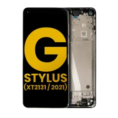 LCD Assembly With Frame For Motorola Moto G Stylus 5G (XT2131 / 2021) (Refurbished) (Cosmic Emerald)