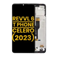 LCD Assembly With Frame For T-Mobile Revvl 6 / T Phone 5G / Boost Mobile Celero 5G（2023）(Refurbished) (All Colors)