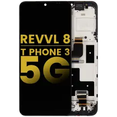 LCD Assembly With Frame For T-Mobile Revvl 8 / T Phone 3 5G (Refurbished) (All Colors)