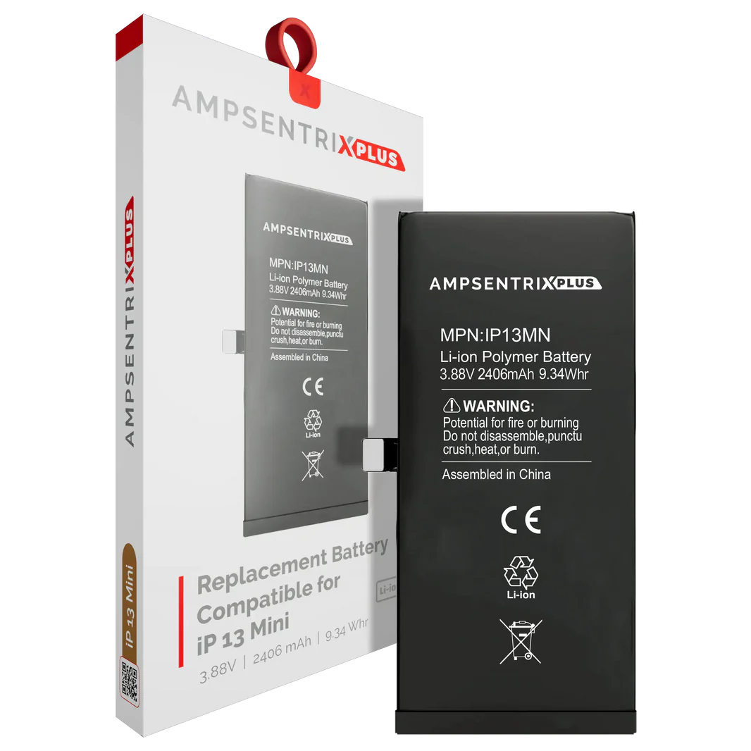 Battery | for: iPhone 13 Mini | AmpSentrix Plus (No Message)