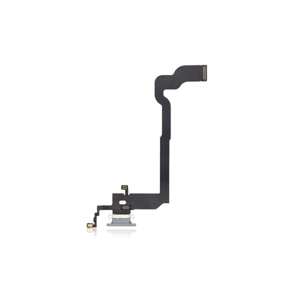 Charging Port Flex Cable Compatible For iPhone X (Silver)