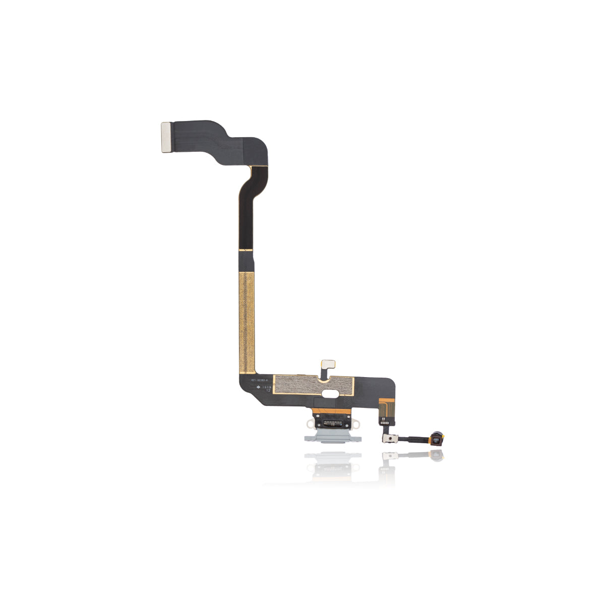 Charging Port Flex Cable Compatible For iPhone XS (Premium) (Silver)
