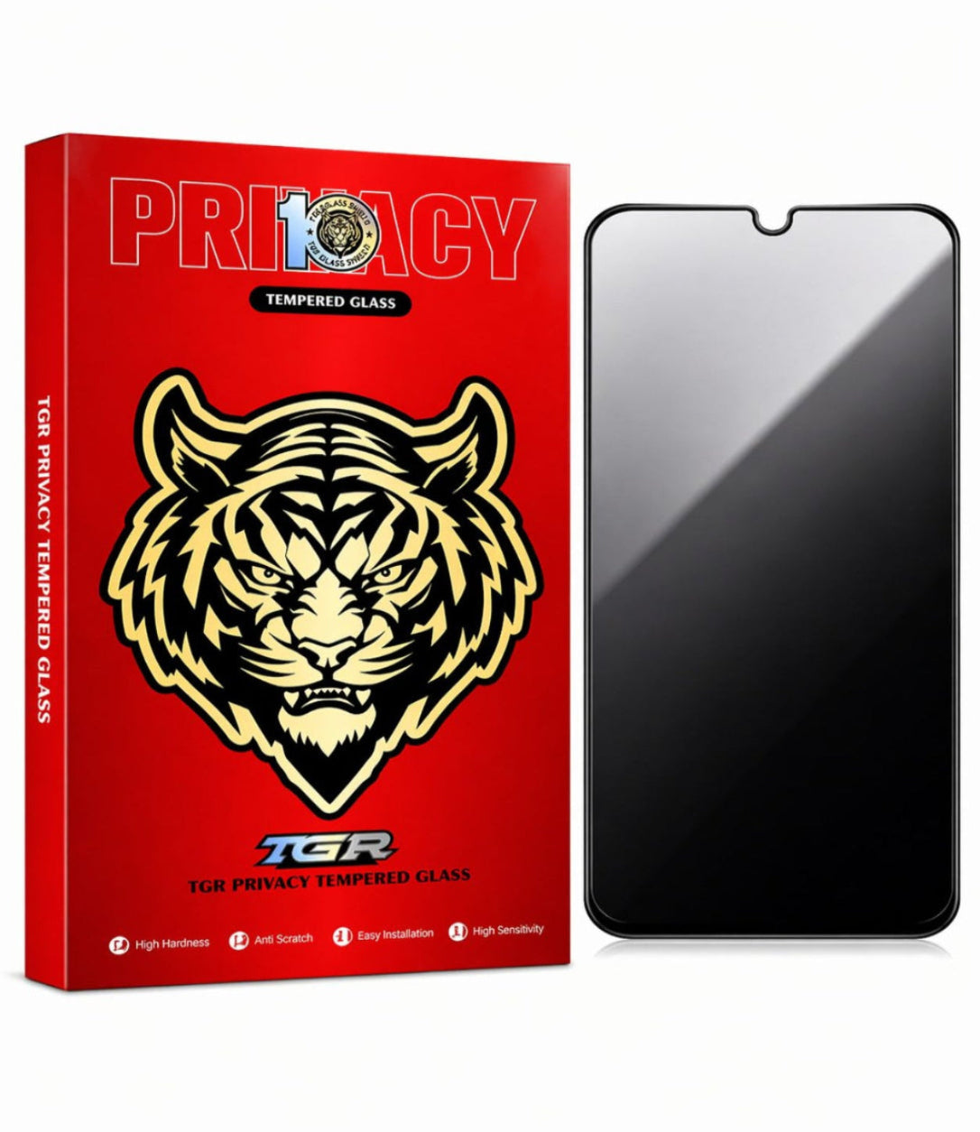 TGR Privacy Tempered Glass for iPhone 17 pro  (Pack of 10)