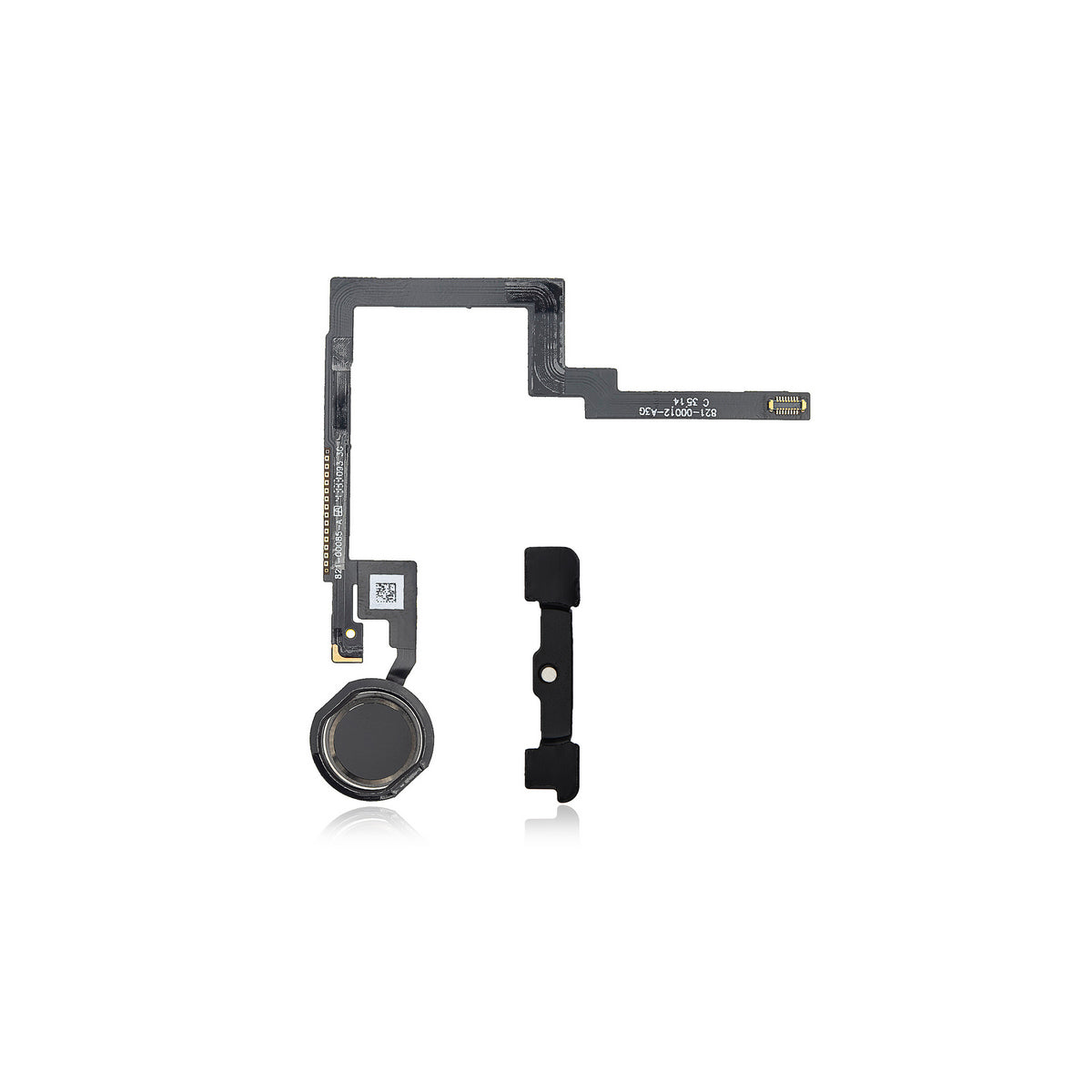 Home Button With Flex Compatible For iPad Mini 3 (Black)