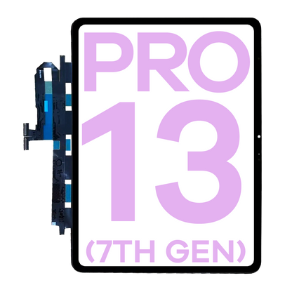 Digitizer For For iPad Pro 13" 7th Gen (2024) (Glass Separation Required) (Premium) (Black)